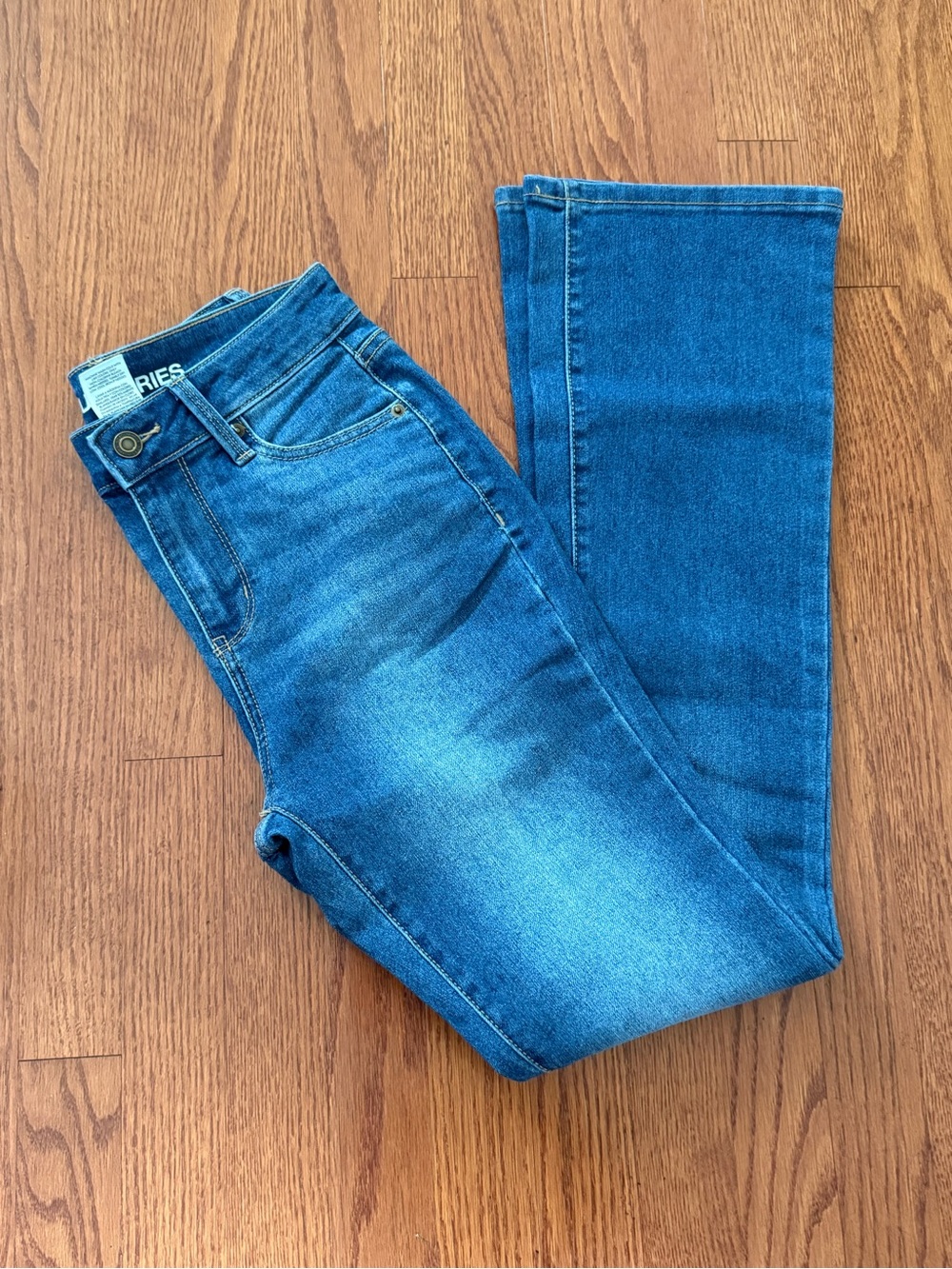 No Boundaries Medium Blue Stretch Flare Jeans - Women's - Picture 4 of 8